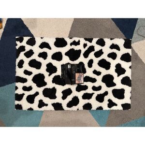 Rachel Zoe Leopard Bath Rug 20x32 Designer Luxury Plush Mat Animal Print